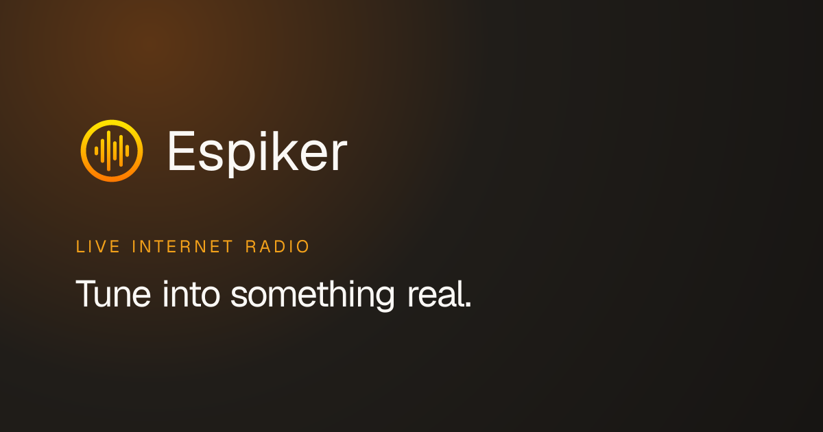 I launched Espiker: live radio that remembers songs, not just stations logo